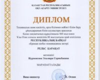 Қызылорда медициналық жоғары колледжінің студенті Республикалық байқауда жүлделі орын иеленді