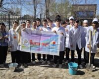 СТУДЕНТТЕР РЕСПУБЛИКАЛЫҚ ЭКОАКЦИЯҒА ҚАТЫСТЫ